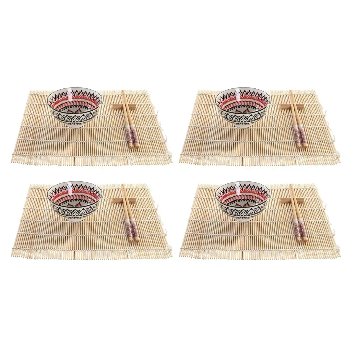 Set de sushi dkd home decor 14 5 x 14 5 x 31 cm multicouleur mandala gres oriental 16 pieces _1205. DIAYTAR COTE D'IVOIRE - L'Art de Vivre le Shopping Authentique. Découvrez notre boutique en ligne et trouvez des produits qui incarnent la passion et le savoir-faire du Côte d'Ivoire.