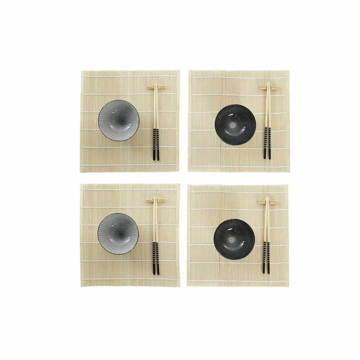 Set de sushi dkd home decor 14 5 x 14 5 x 31 cm noir blanc gres oriental 16 pieces _3419. Bienvenue sur DIAYTAR COTE D'IVOIRE - Votre Fenêtre sur le Shopping Moderne. Parcourez notre boutique en ligne et découvrez des produits qui incarnent l'évolution du style et de la qualité.