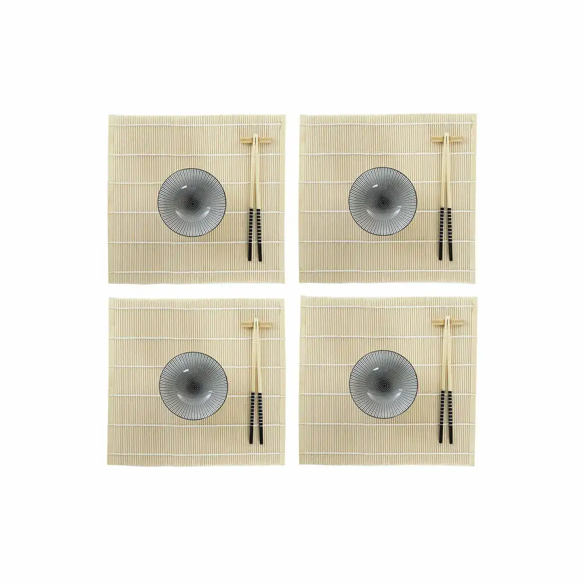 Set de sushi dkd home decor 14 5 x 14 5 x 31 cm noir gres oriental 16 pieces _6967. Bienvenue sur DIAYTAR COTE D'IVOIRE - Où le Shopping est une Affaire Personnelle. Découvrez notre sélection et choisissez des produits qui reflètent votre unicité et votre individualité.