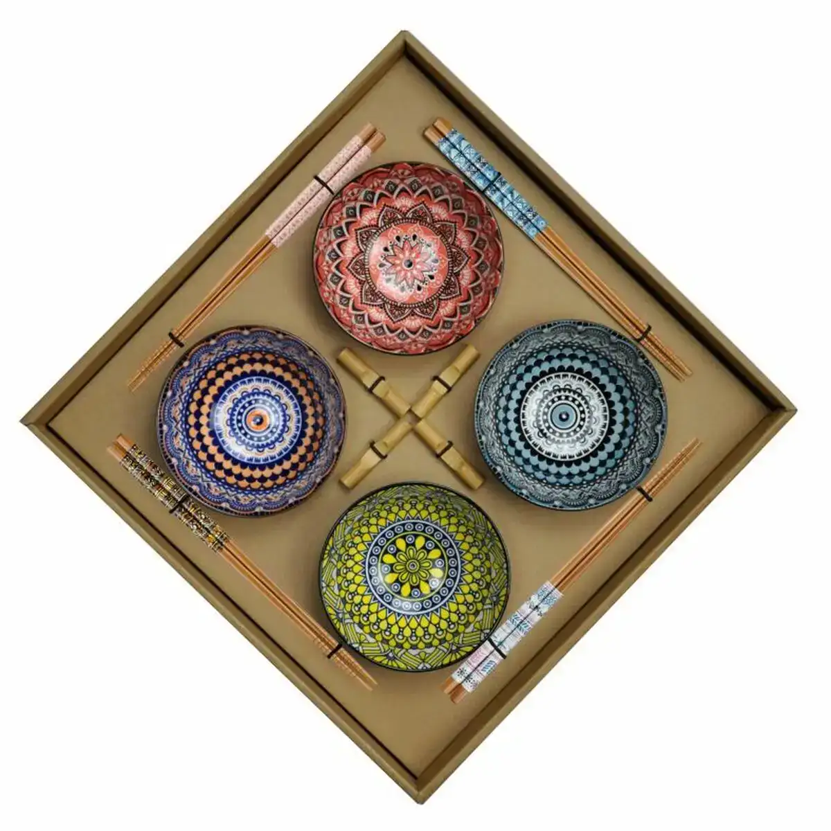 Set de sushi dkd home decor 34 x 34 x 6 5 cm multicouleur mandala gres oriental 12 unites _7896. DIAYTAR COTE D'IVOIRE - Où Choisir est une Célébration de l'Artisanat Local. Découvrez notre boutique en ligne et choisissez des produits qui incarnent la passion des artisans sénégalais.
