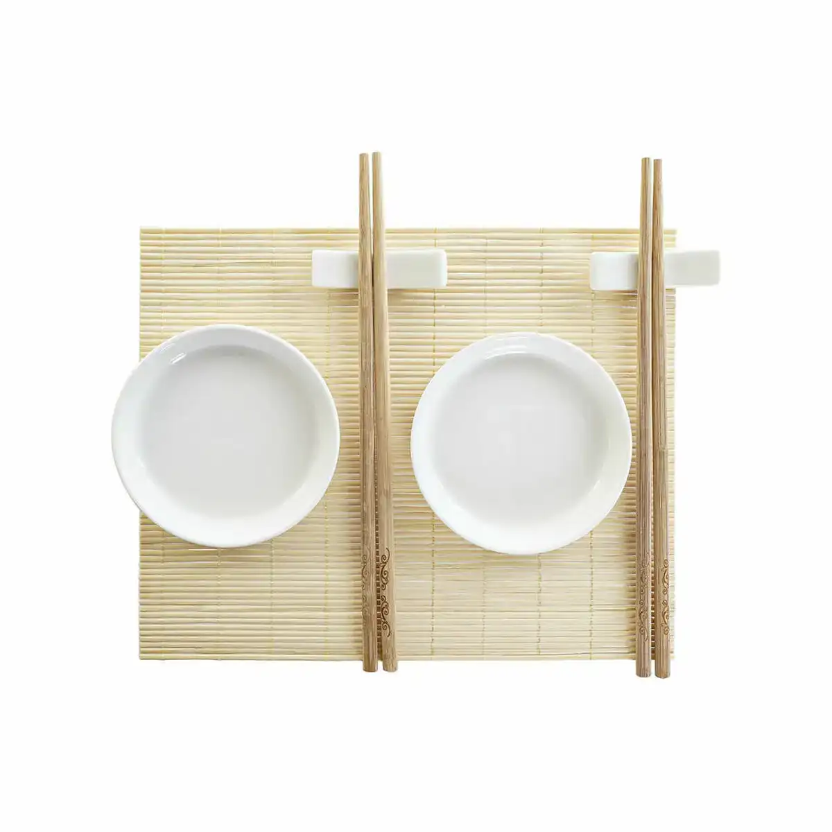 Set de sushi dkd home decor bambou plastique gres blanc naturel oriental 28 8 x 19 8 x 3 cm 7 pieces 28 8 x 19 8 x 3 cm _7141. DIAYTAR COTE D'IVOIRE - Là où Chaque Produit a son Propre Éclat. Explorez notre boutique en ligne et trouvez des articles qui ajoutent de la brillance à votre quotidien.