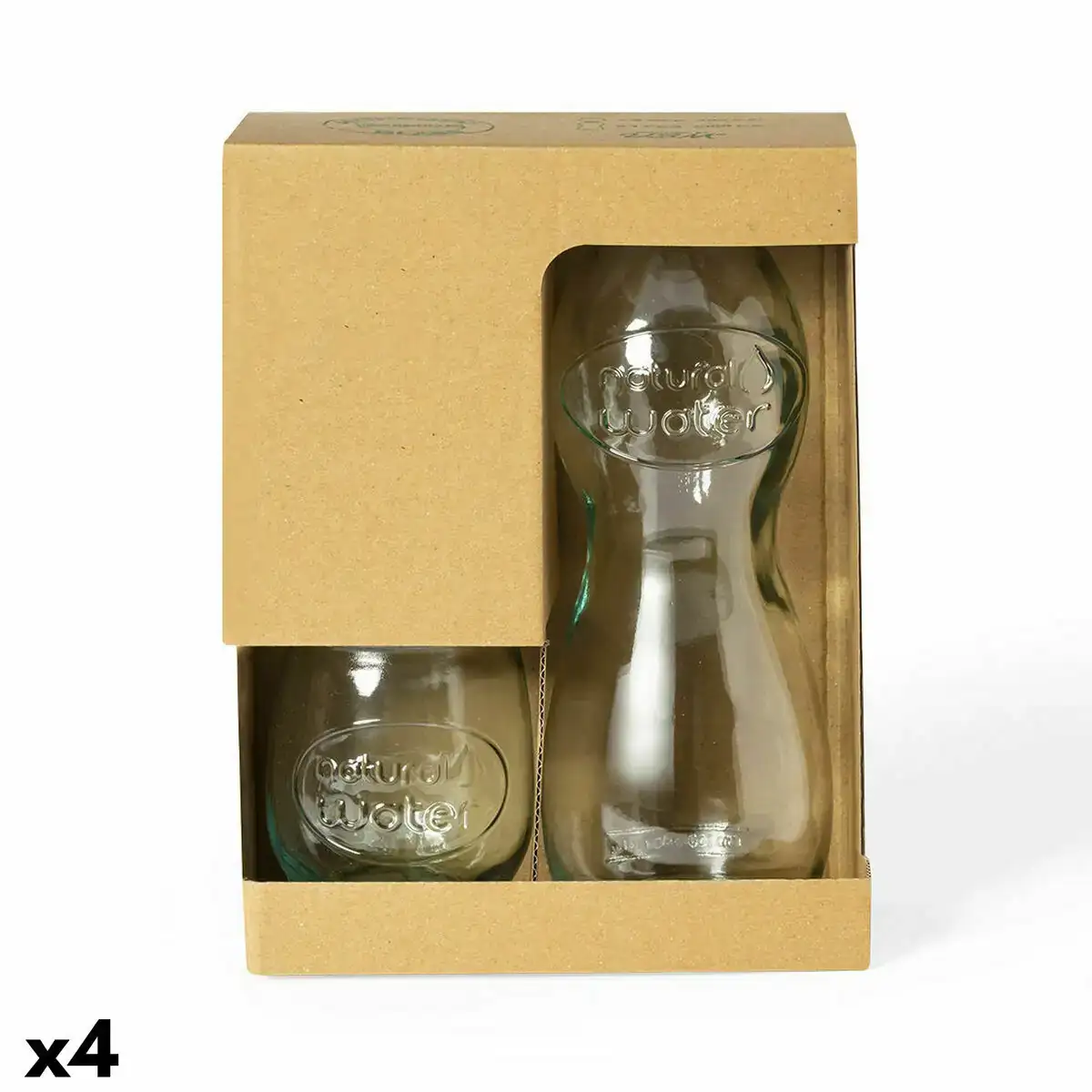 Set de verres 142648 bouteille 4 unites _9630. DIAYTAR COTE D'IVOIRE - Où Choisir est une Célébration de l'Artisanat. Explorez notre boutique en ligne et choisissez des articles qui incarnent l'art et le savoir-faire du Côte d'Ivoire.