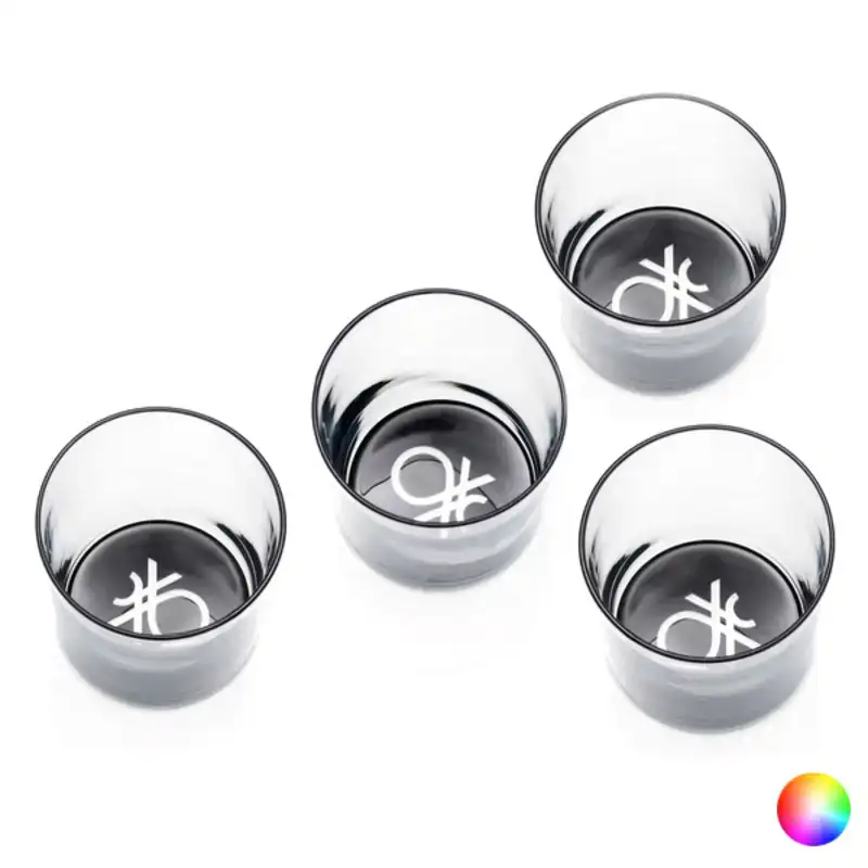 Set de verres benetton 4 pcs _8658. DIAYTAR COTE D'IVOIRE - Où Chaque Sélection est une Victoire. Découvrez notre boutique en ligne et trouvez des articles qui vous rendent la vie plus belle, un choix à la fois.