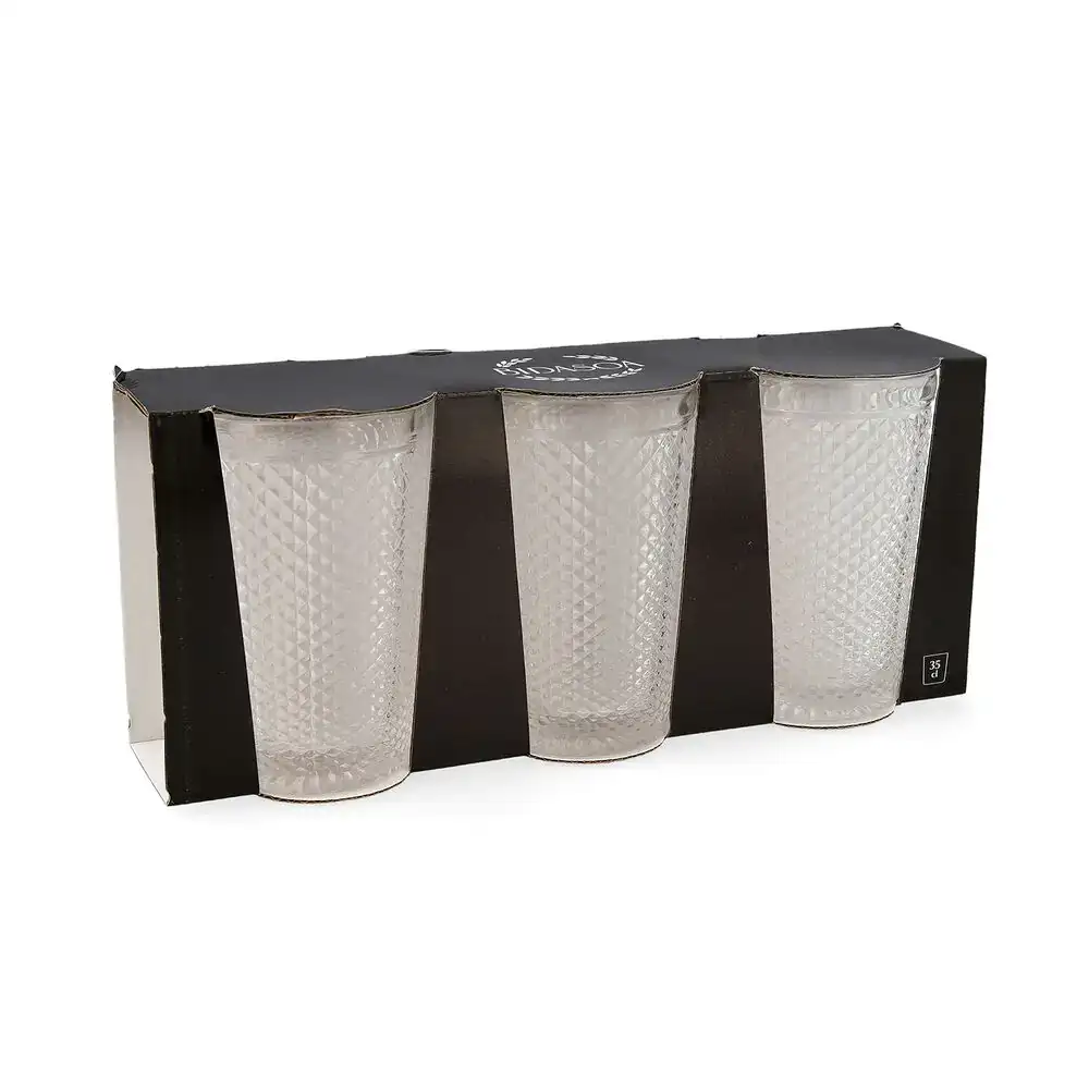 Set de verres bidasoa onix transparent verre 350 ml 3 unites _4145. DIAYTAR COTE D'IVOIRE - L'Art de Vivre le Shopping Authentique. Découvrez notre boutique en ligne et trouvez des produits qui célèbrent la culture et l'héritage du Côte d'Ivoire.