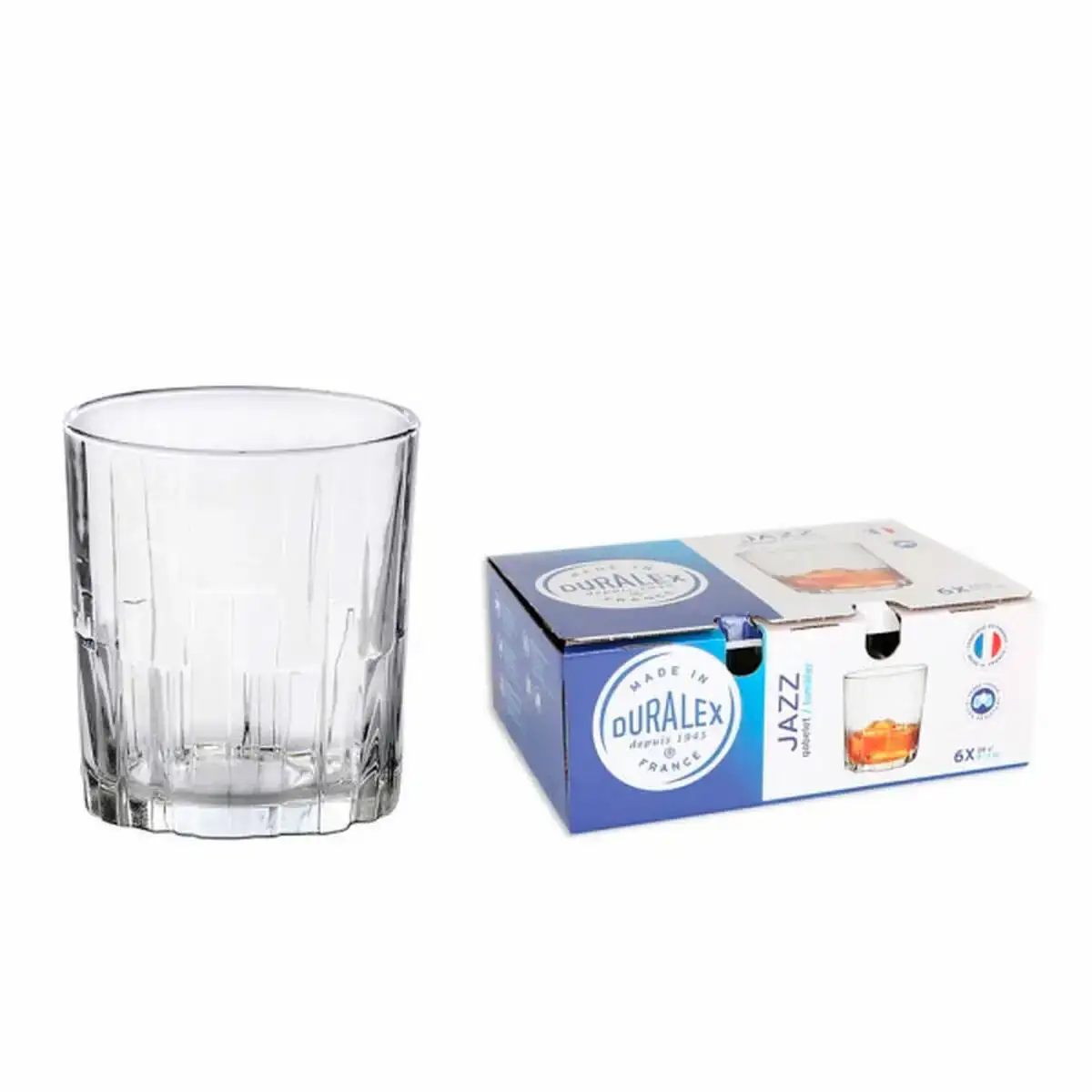 Set de verres duralex jazz o 7 8 x 8 7 cm 260 ml 6 unites 6 pcs _7111. DIAYTAR COTE D'IVOIRE - Votre Source d'Inspiration Shopping. Parcourez nos rayons et trouvez des articles qui vous inspirent, que ce soit pour votre style, votre maison ou votre vie quotidienne.