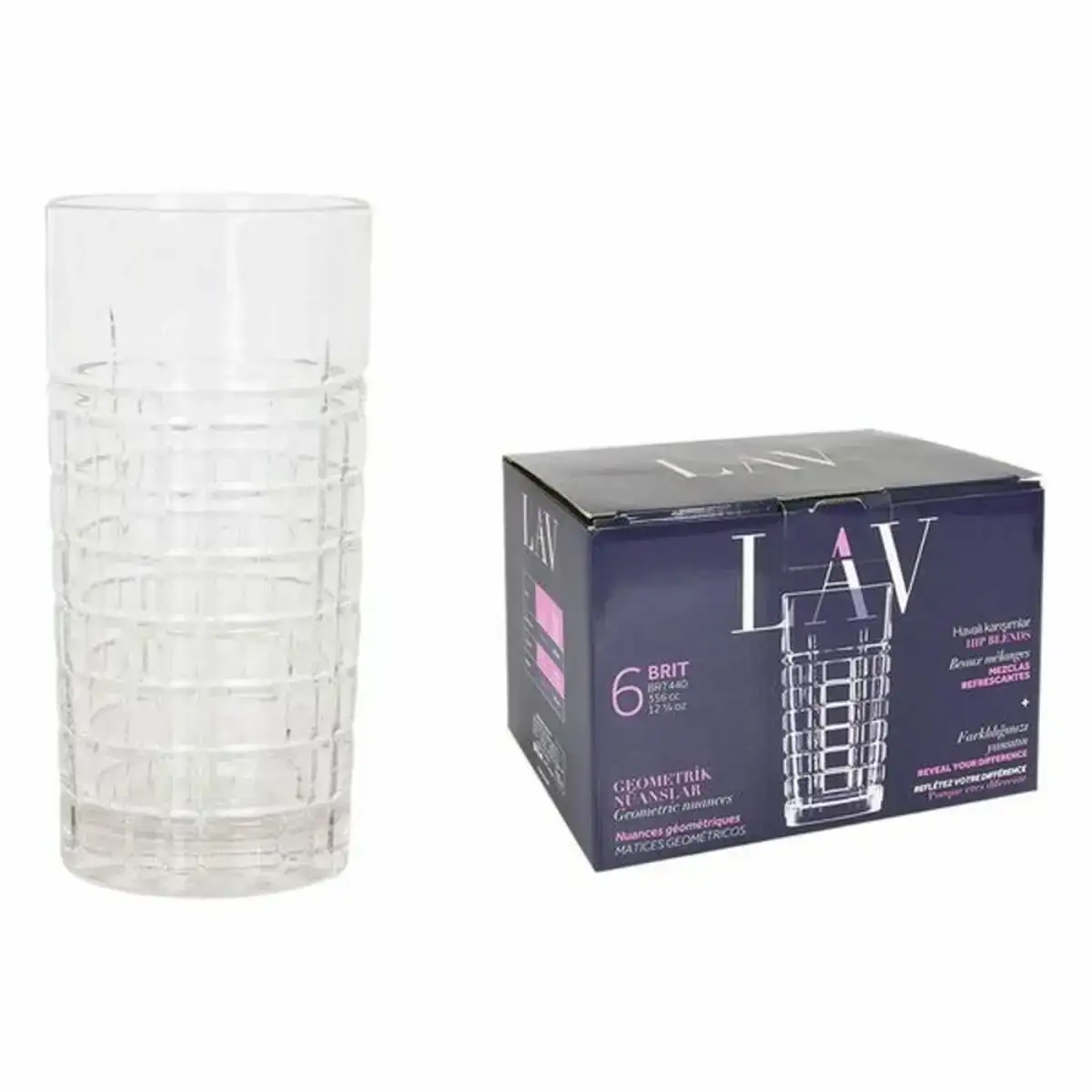 Set de verres lav brit 6 uds 356 ml _1559. Bienvenue sur DIAYTAR COTE D'IVOIRE - Votre Évasion Shopping Personnalisée. Parcourez notre collection unique et trouvez des articles qui reflètent votre style et votre individualité.