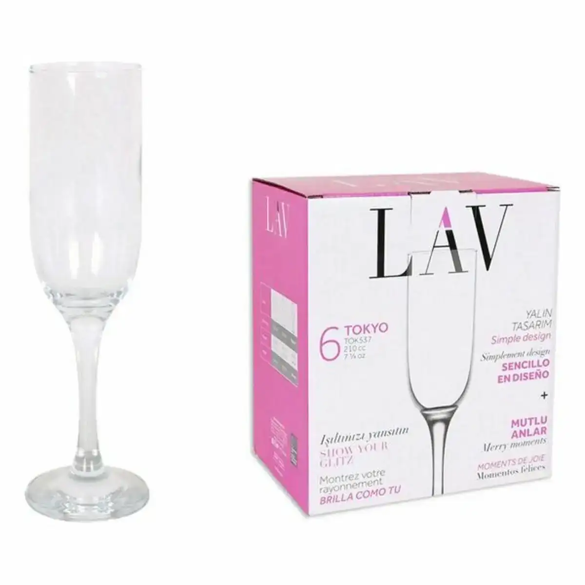 Set de verres lav tokyo 6 uds 210 ml _2138. Bienvenue chez DIAYTAR COTE D'IVOIRE - Où le Shopping Rencontre la Qualité. Explorez notre sélection soigneusement conçue et trouvez des produits qui définissent le luxe abordable.