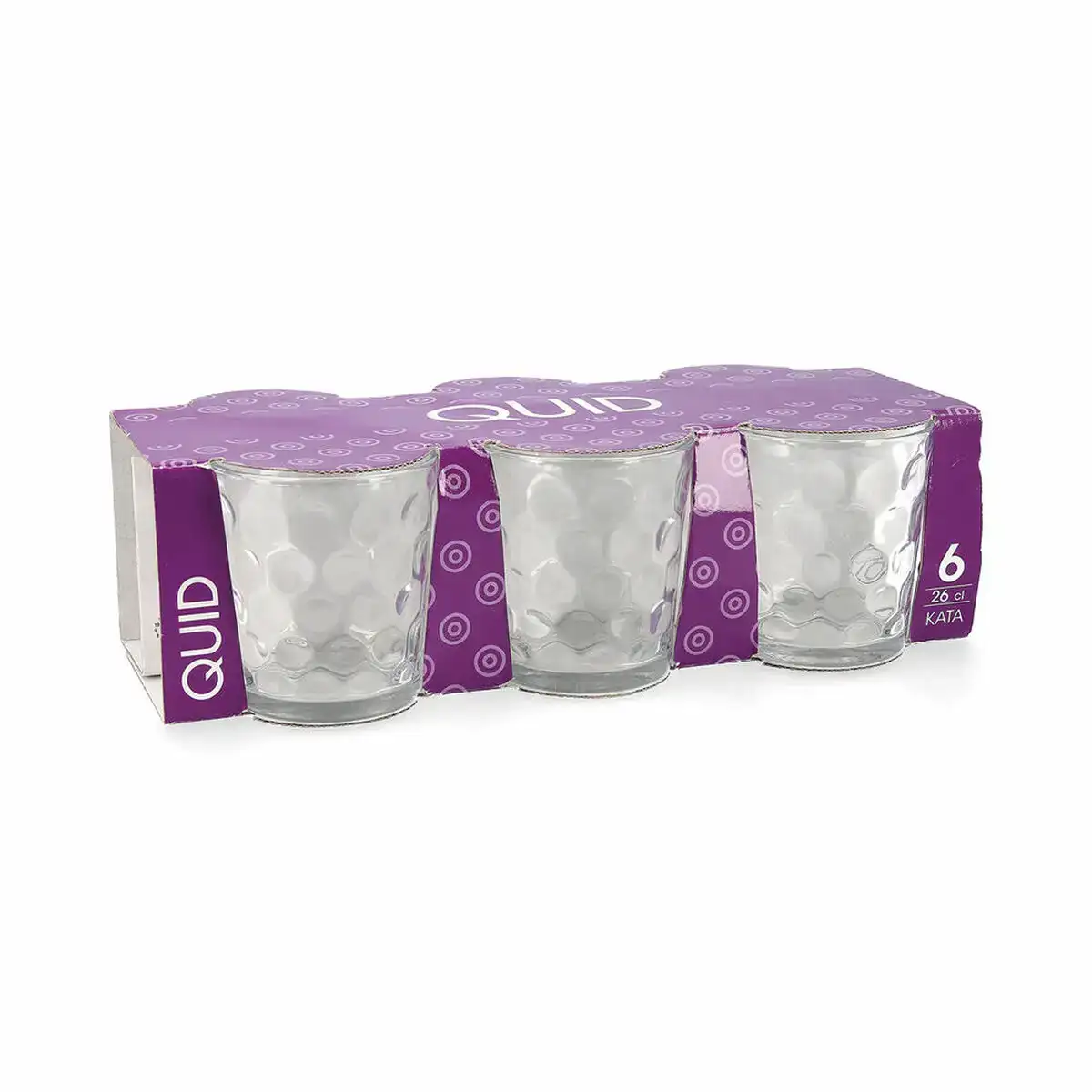 Set de verres quid kata transparent verre 6 pieces 260 ml_1495. DIAYTAR COTE D'IVOIRE - Votre Plateforme Shopping Engagée. Explorez notre catalogue et choisissez des produits qui reflètent notre dévouement envers la qualité et la satisfaction du client.