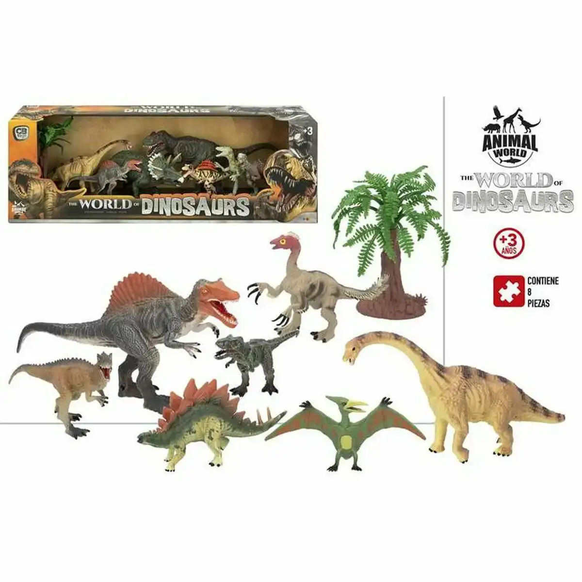 Set dinosaures colorbaby the world of dinosaurs_3981. DIAYTAR COTE D'IVOIRE - Là où Vos Rêves Prendent Forme. Plongez dans notre catalogue diversifié et trouvez des produits qui enrichiront votre quotidien, du pratique à l'exceptionnel.