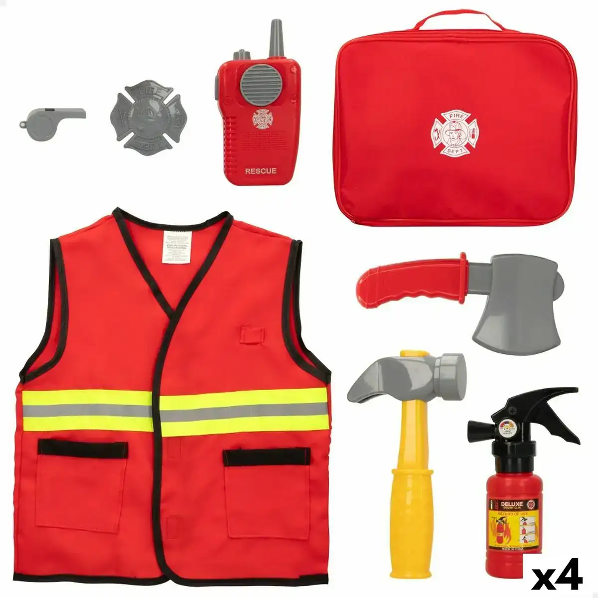 Set pompiers colorbaby 24 x 19 x 6 cm 4 unites _7372. DIAYTAR COTE D'IVOIRE - Votre Destinée Shopping Personnalisée. Plongez dans notre boutique en ligne et créez votre propre expérience de shopping en choisissant parmi nos produits variés.