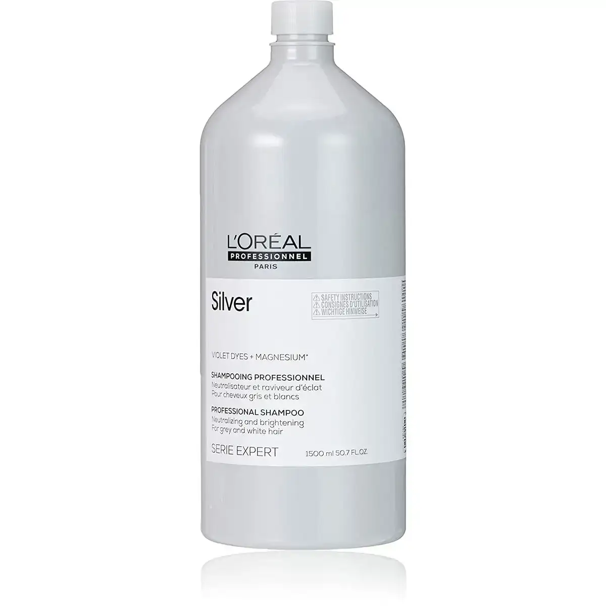 Shampoing neutraliseur de couleur l oreal professionnel paris silver cheveux blancs 1 5 l _1105. DIAYTAR COTE D'IVOIRE - L'Art de Vivre l'Élégance Accessible. Parcourez notre gamme variée et choisissez des produits qui ajoutent une touche de sophistication à votre style.