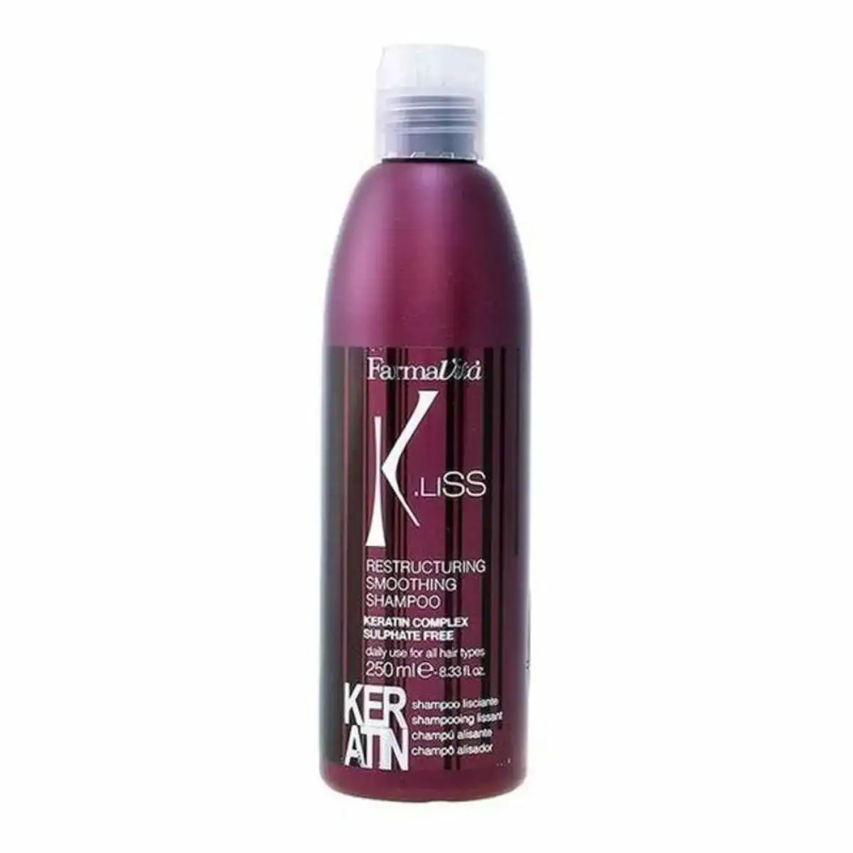 Shampooing hydratant k liss farmavita liss 250 ml_9544. DIAYTAR COTE D'IVOIRE - Votre Pass vers la Découverte. Explorez notre boutique en ligne et plongez dans un voyage à travers des produits authentiques et contemporains, tous réunis sous un même toit.