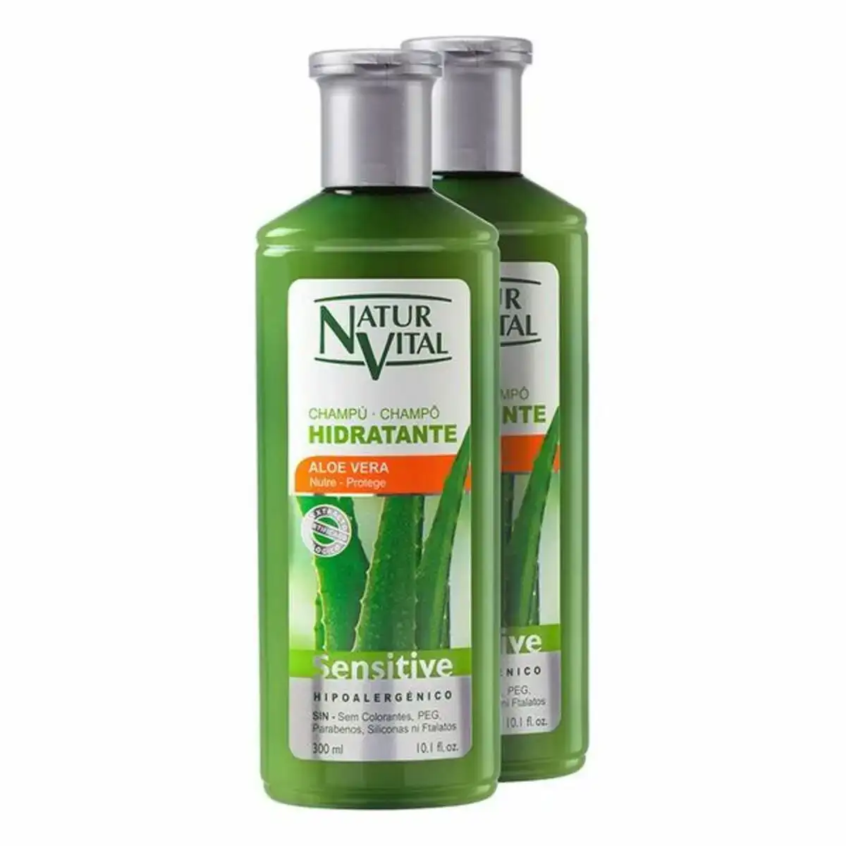 Shampooing hydratant sensitive naturvital 2 x 300 ml _5460. DIAYTAR COTE D'IVOIRE - Votre Passage vers l'Élégance Accessible. Parcourez notre boutique en ligne pour trouver des produits qui vous permettent d'allier style et économies.