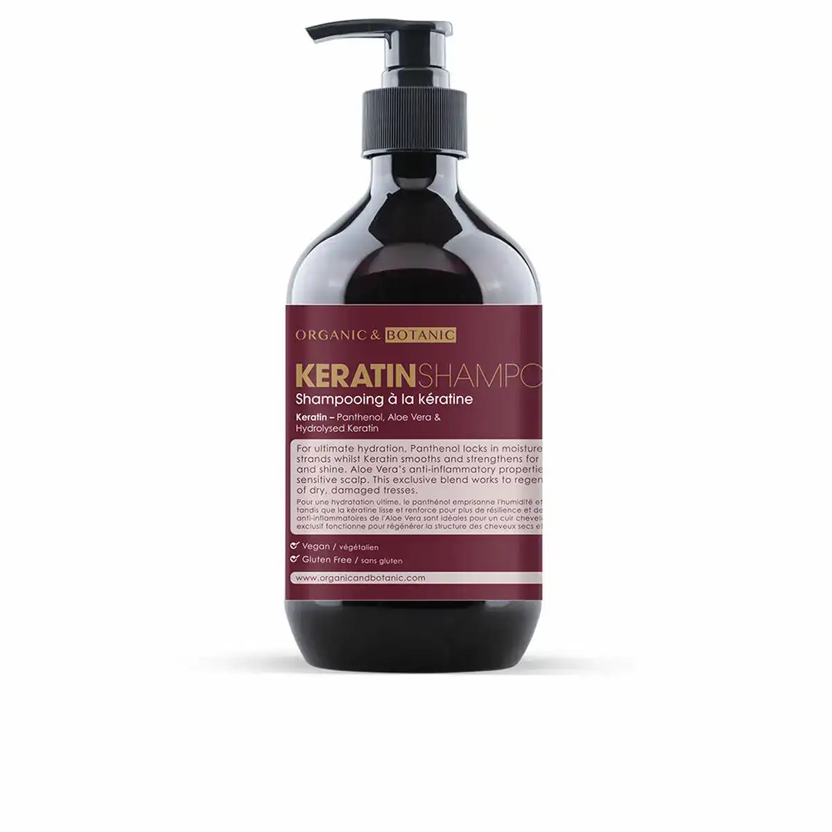 Shampooing organic botanic keratin 500 ml _4105. Bienvenue chez DIAYTAR COTE D'IVOIRE - Là où les Désirs Prendent Vie. Explorez notre boutique en ligne et laissez-vous séduire par des articles qui font écho à vos aspirations et à votre style unique.