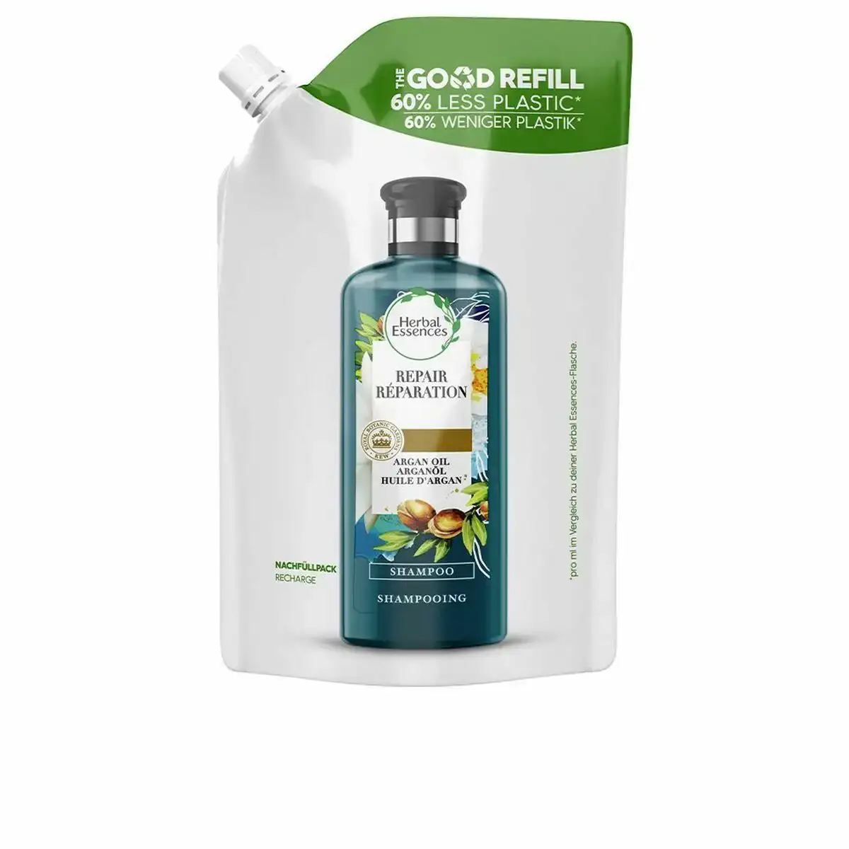 Shampooing reparateur herbal botella recarga argan recharge huile d argan 480 ml_4897. Bienvenue sur DIAYTAR COTE D'IVOIRE - Là où Chaque Objet a une Âme. Plongez dans notre catalogue et trouvez des articles qui portent l'essence de l'artisanat et de la passion.