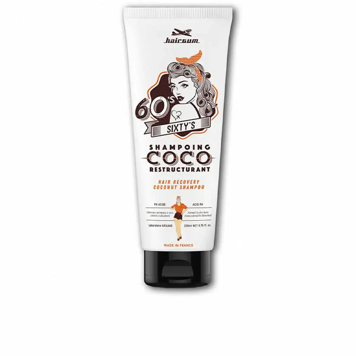 Shampooing restructurant hairgum sixty s coco 200 ml _6109. Entrez dans l'Univers de DIAYTAR COTE D'IVOIRE - Où Chaque Produit a sa Place. Explorez nos rayons virtuels et choisissez des articles qui s'intègrent parfaitement à votre style de vie.