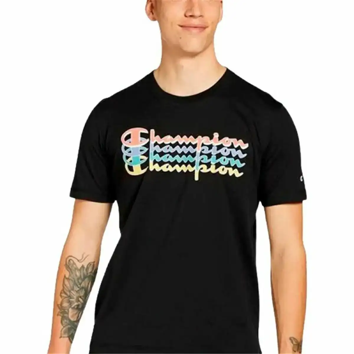 Shirt a manches courtes champion crewneck noir_6769. Entrez dans l'Univers de DIAYTAR COTE D'IVOIRE - Votre Destination de Shopping Complète. Découvrez des produits qui reflètent la diversité et la richesse culturelle du Côte d'Ivoire, le tout à portée de clic.
