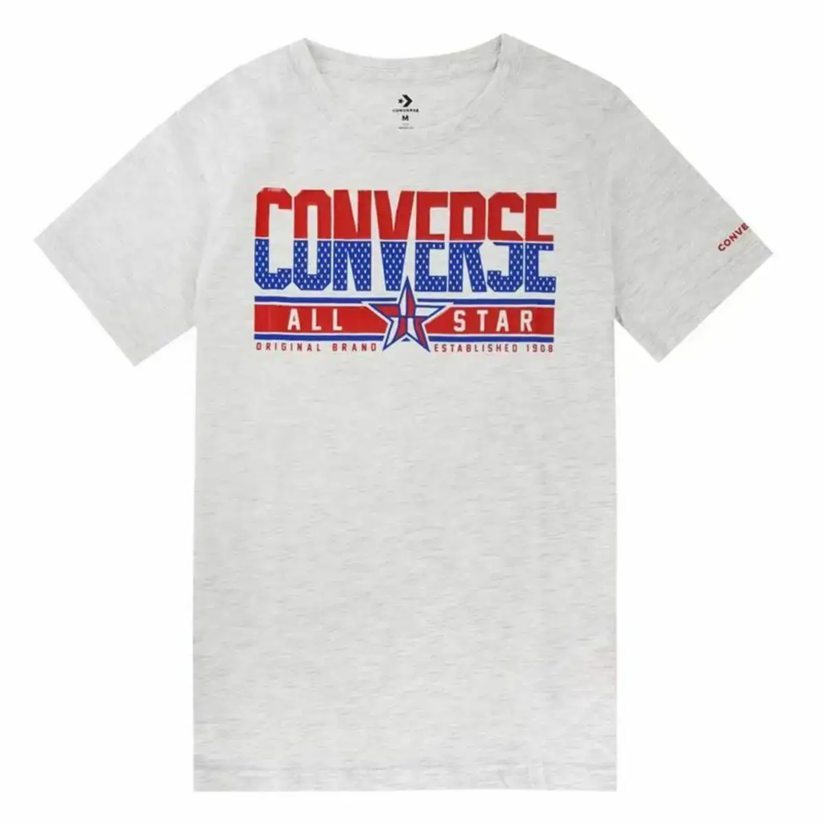 Shirt a manches courtes enfant converse star birch gris clair_8892. DIAYTAR COTE D'IVOIRE - Là où Chaque Achat Contribue à un Rêve. Naviguez à travers notre boutique en ligne et soutenez des artisans talentueux tout en acquérant des trésors.