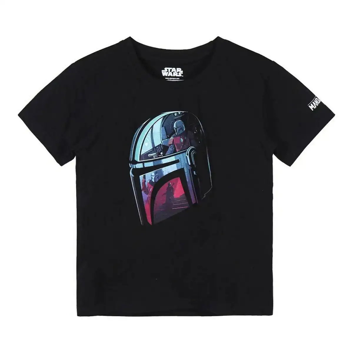 Shirt a manches courtes enfant he mandalorian noir_1849. DIAYTAR COTE D'IVOIRE - Votre Passage vers la Découverte. Explorez notre boutique en ligne pour trouver des trésors qui vous attendent, du traditionnel à l'avant-garde.
