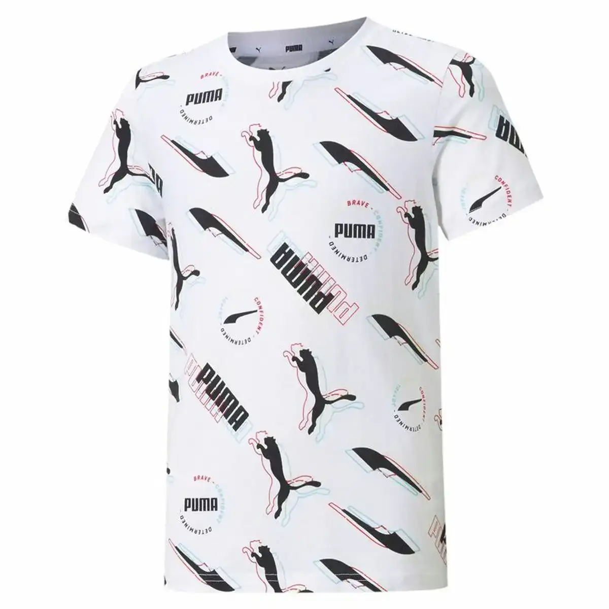 Shirt a manches courtes enfant puma aop blanc_9212. DIAYTAR COTE D'IVOIRE - Où la Tradition s'Harmonise avec le Moderne. Parcourez notre gamme diversifiée et choisissez des produits qui révèlent l'âme du Côte d'Ivoire.
