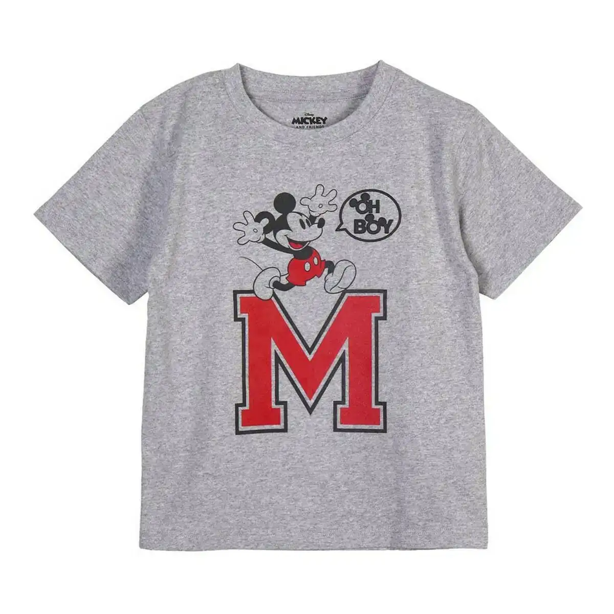 Shirt a manches courtes mickey mouse gris_3885. Votre Destination de Choix: DIAYTAR COTE D'IVOIRE - Où l'Authenticité Rencontre la Commodité. Faites l'expérience de magasiner en ligne pour des articles qui incarnent la richesse culturelle et la modernité du Côte d'Ivoire.