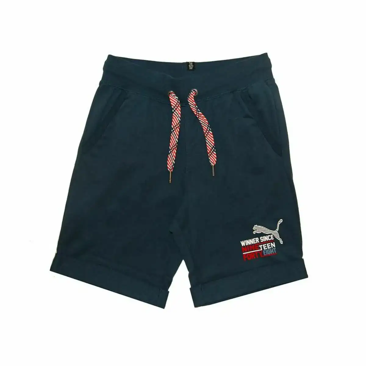 Short de sport pour enfants puma style athletics sweat bleu fonce_1143. DIAYTAR COTE D'IVOIRE - L'Univers du Choix et de l'Authenticité. Explorez notre catalogue et découvrez des articles qui incarnent le patrimoine du Côte d'Ivoire et la modernité du monde.