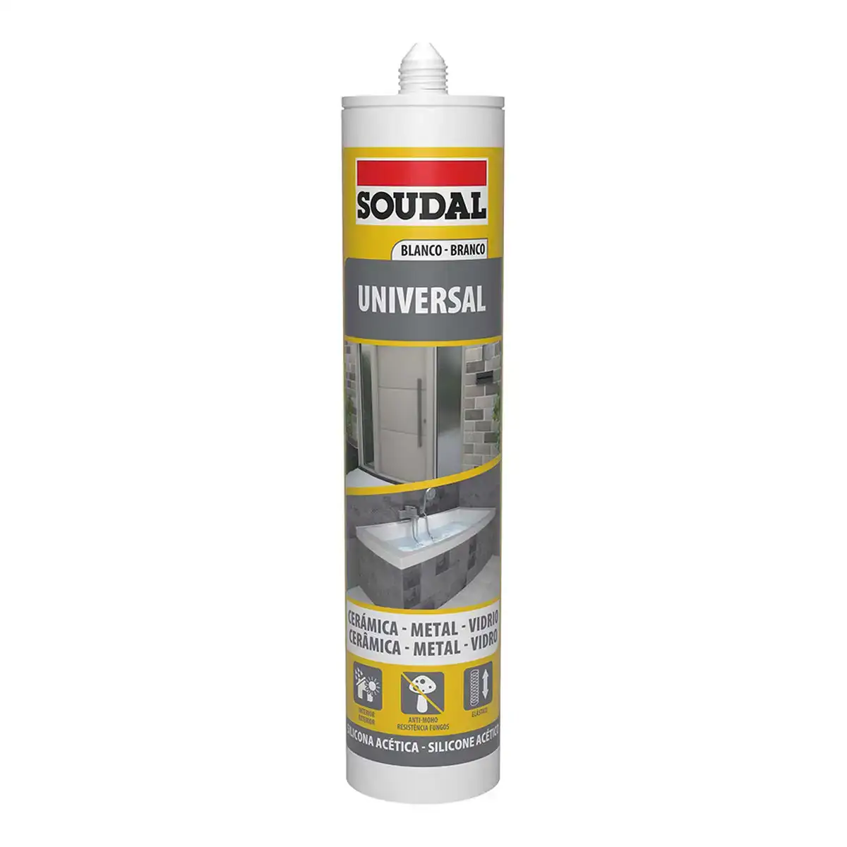 Silicone soudal 103184 universel blanc 280 ml_3124. DIAYTAR COTE D'IVOIRE - Où Choisir est une Célébration de l'Artisanat. Explorez notre boutique en ligne et choisissez des articles qui incarnent l'art et le savoir-faire du Côte d'Ivoire.