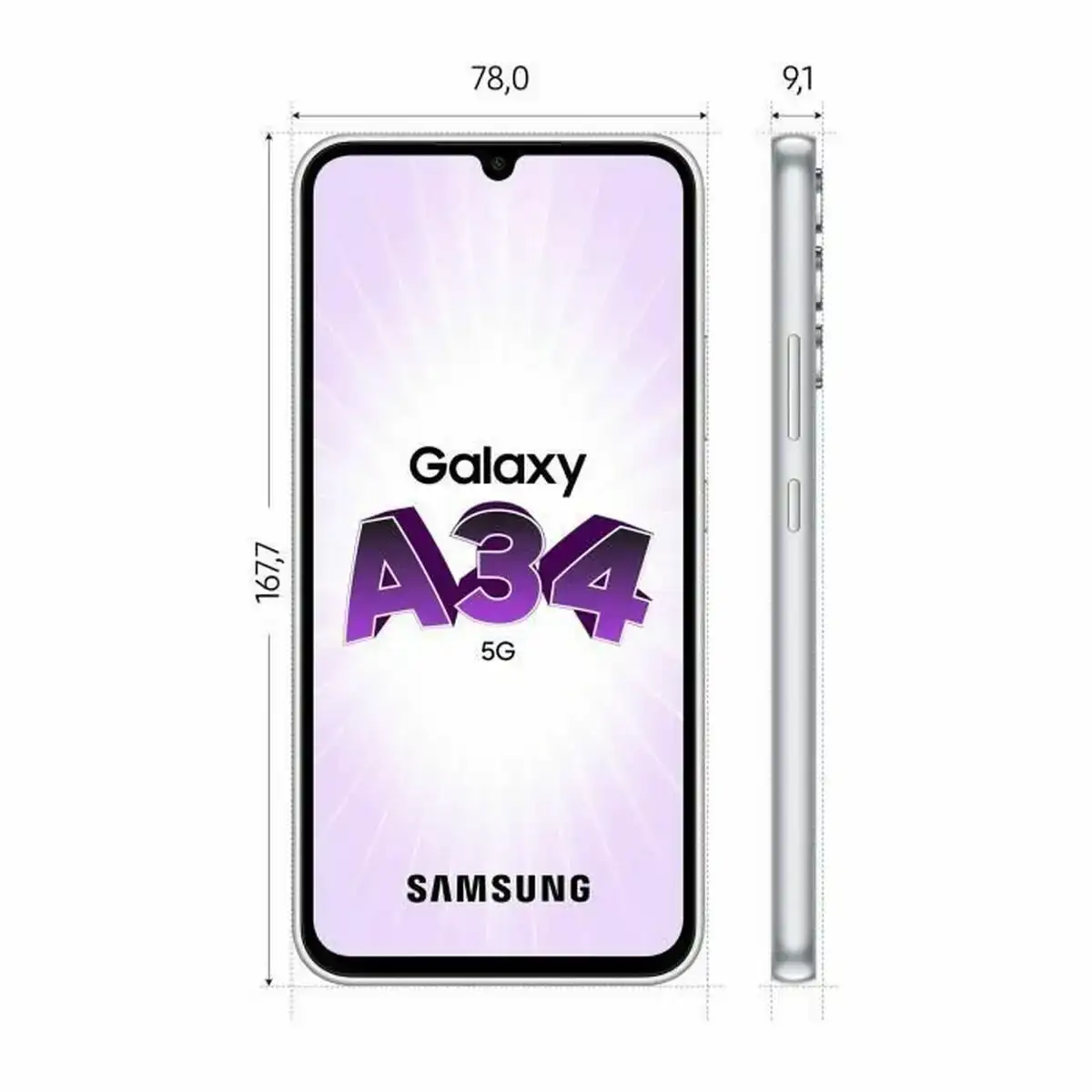 Smartphone samsung a34 5g 128 gb_5785. Bienvenue chez DIAYTAR COTE D'IVOIRE - Où le Shopping Rencontre la Qualité. Explorez notre sélection soigneusement conçue et trouvez des produits qui définissent le luxe abordable.