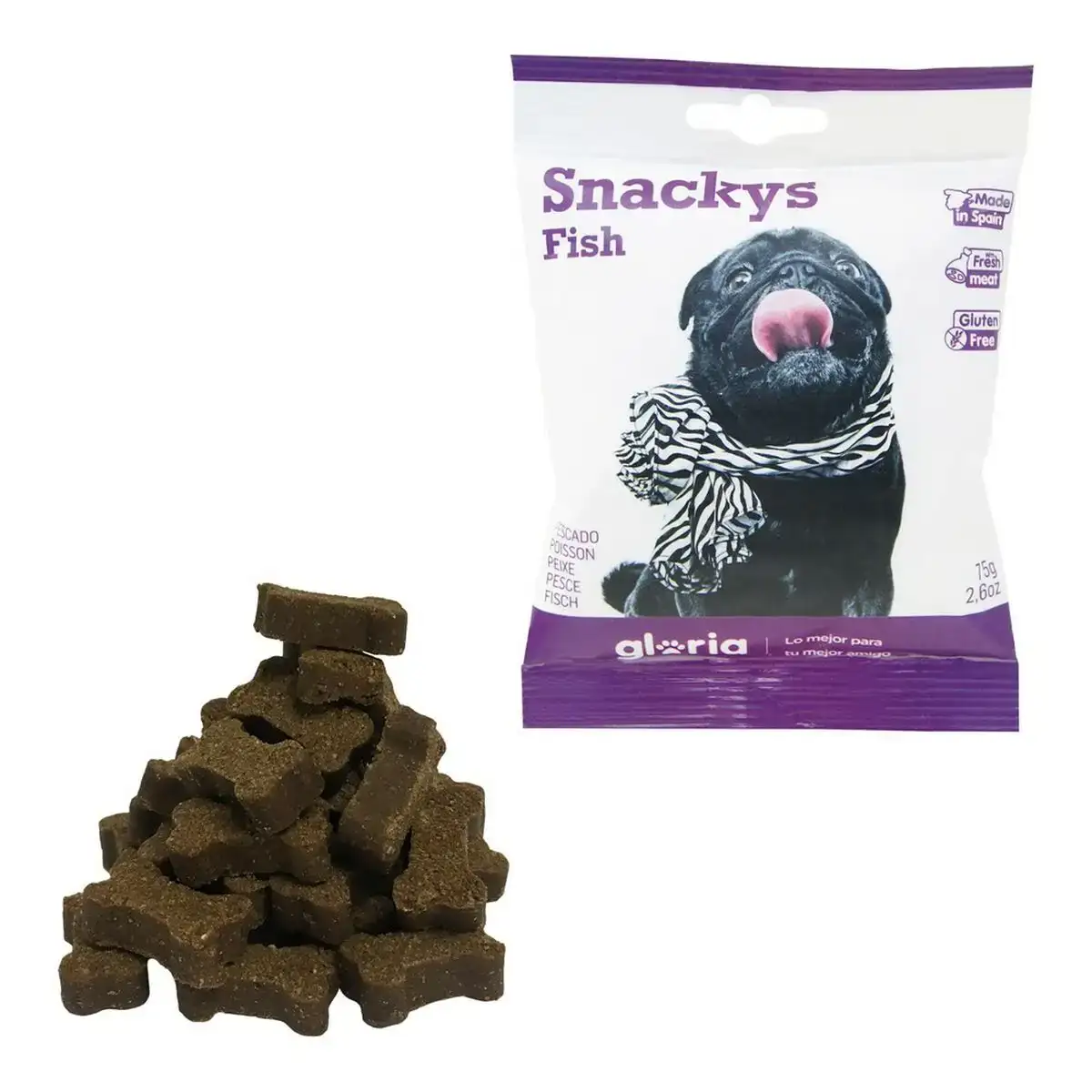 Snack pour chiens gloria display snackys poisson_7982. DIAYTAR COTE D'IVOIRE - Où Choisir est un Acte d'Amour pour le Côte d'Ivoire. Explorez notre boutique en ligne et choisissez des articles qui célèbrent la culture et l'artisanat du pays.