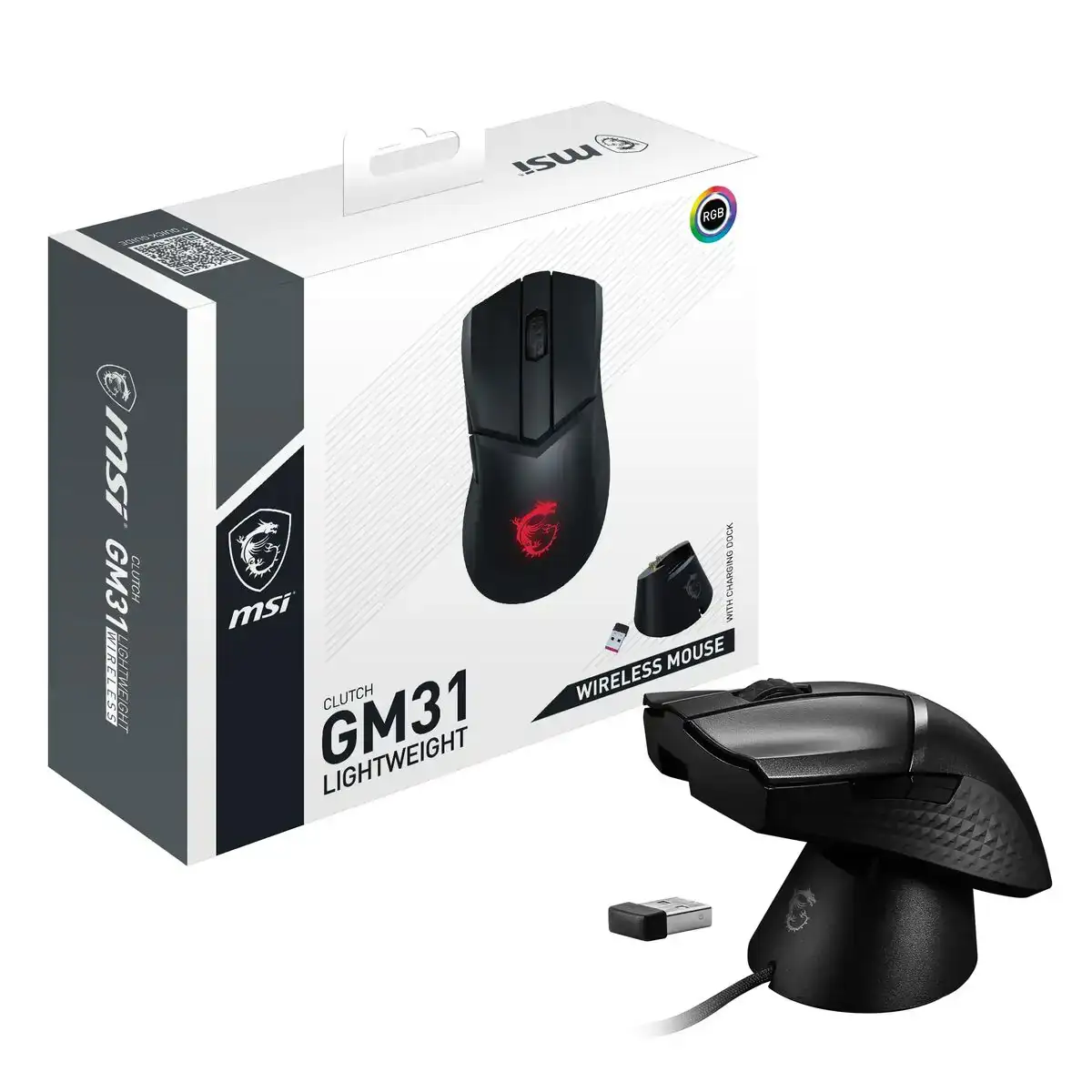 Souris msi clutch gm31 lightweight wireless noir_2317. Bienvenue dans l'univers captivant de DIAYTAR COTE D'IVOIRE - Votre Plateforme de Shopping Tout-en-Un. Parcourez notre boutique en ligne pour découvrir des produits uniques, allant des articles ménagers aux élégants accessoires de mode.