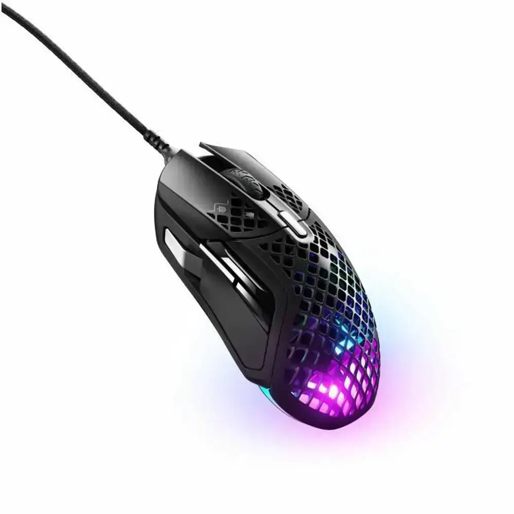 Souris steelseries aerox 5 noir jeux lumieres led avec cable_6252. DIAYTAR COTE D'IVOIRE - Où Choisir est un Acte d'Amour pour le Côte d'Ivoire. Explorez notre boutique en ligne et choisissez des articles qui célèbrent la culture et l'artisanat du pays.