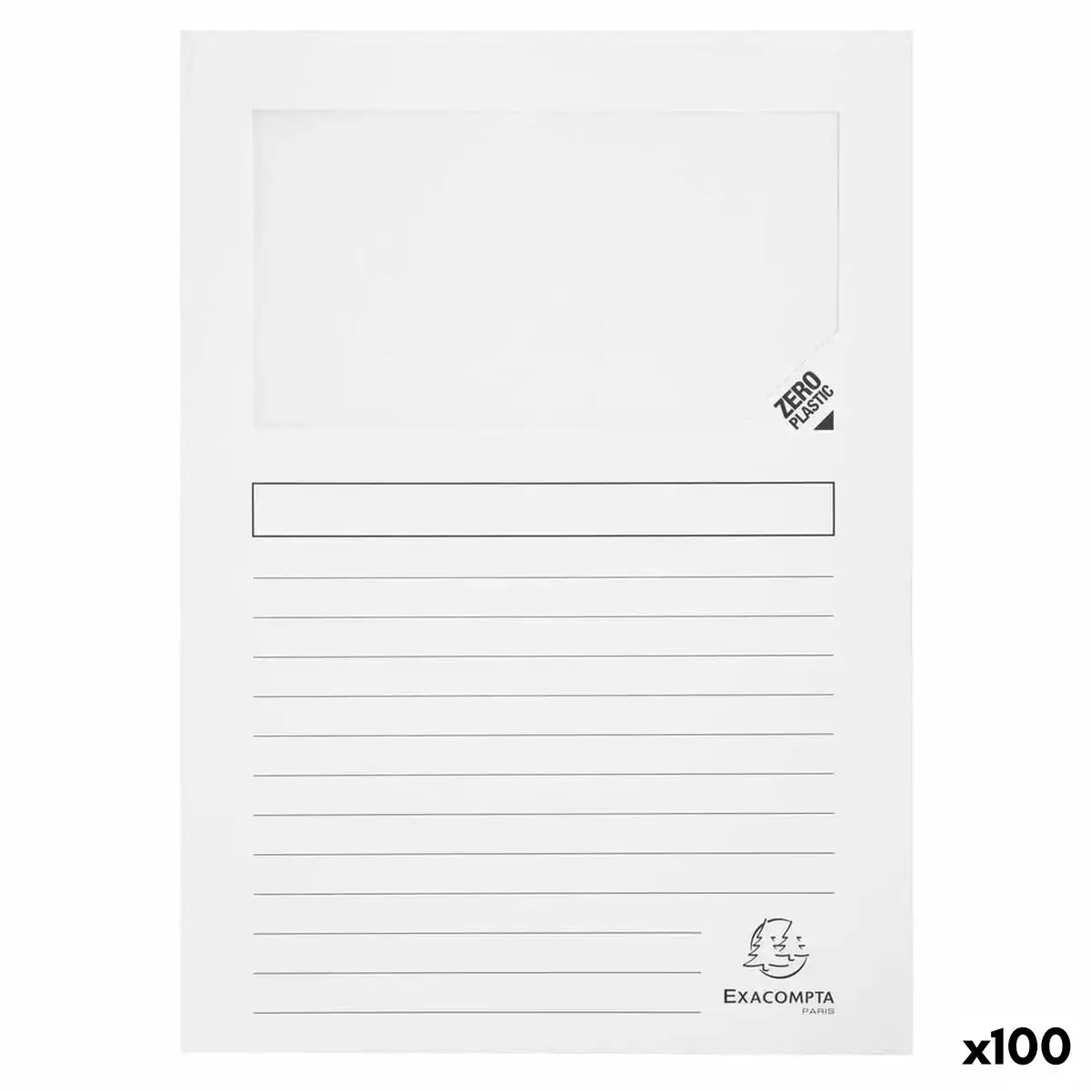 Sous dossier exacompta super fenetre transparente blanc a4 100 unites _2985. DIAYTAR COTE D'IVOIRE - L'Art de Choisir, l'Art de Vivre. Explorez notre univers de produits soigneusement sélectionnés pour vous offrir une expérience shopping riche et gratifiante.