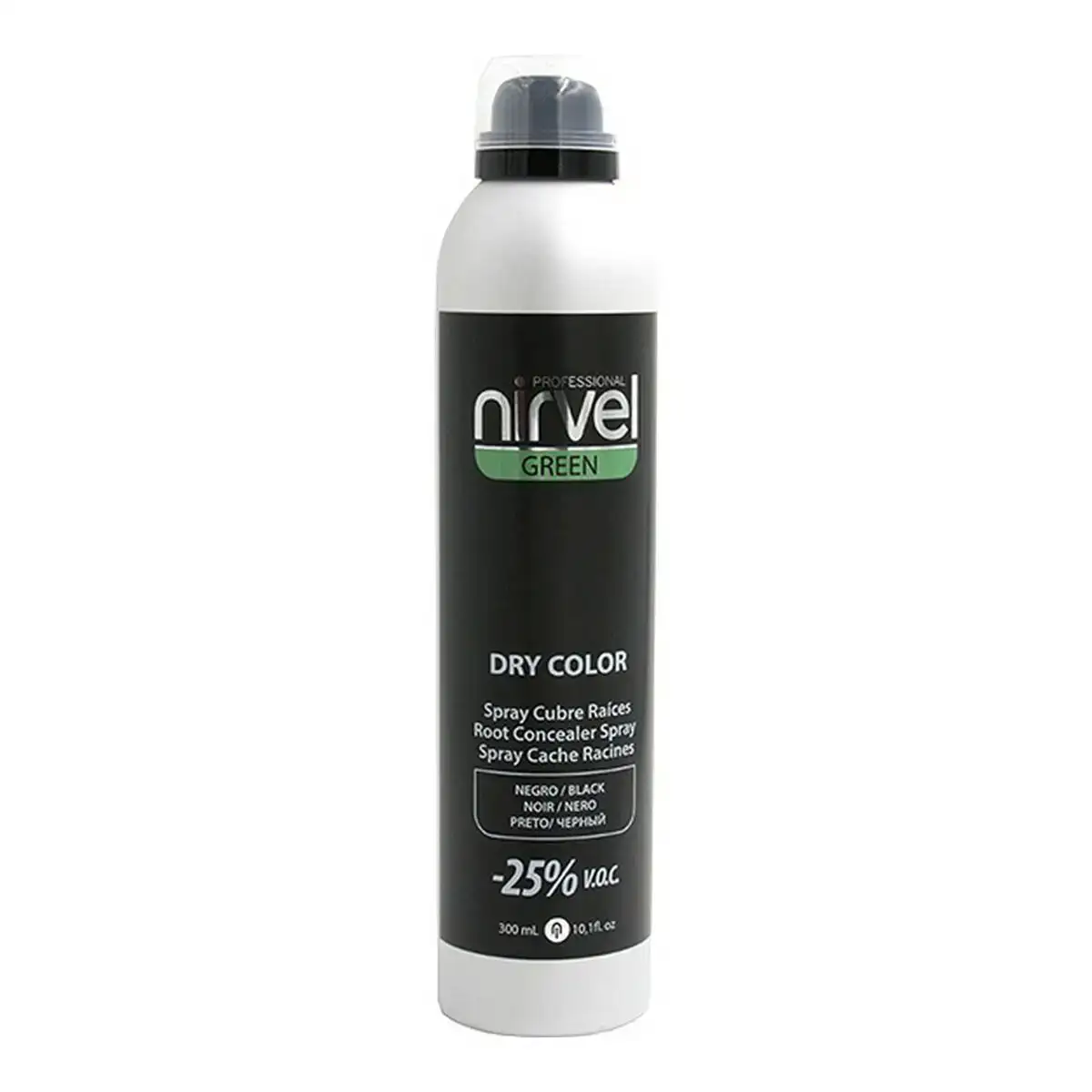 Spray correcteur de racines et cheveux blancs green dry color nirvel green dry noir 300 ml _2578. Entrez dans l'Univers de DIAYTAR COTE D'IVOIRE - Où la Tradition S'unit à la Modernité. Explorez notre sélection pour trouver des produits qui allient héritage et innovation.