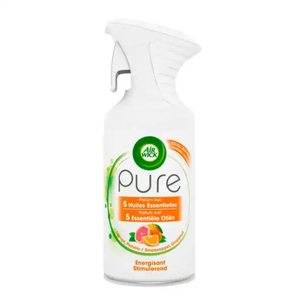 Spray diffuseur air wick pure essential oil energisant_6180. Bienvenue chez DIAYTAR COTE D'IVOIRE - Votre Destination Shopping Complète! Découvrez une boutique en ligne généraliste au Côte d'Ivoire offrant une vaste gamme de produits, allant des vêtements aux gadgets électroniques, en passant par l'artisanat local.