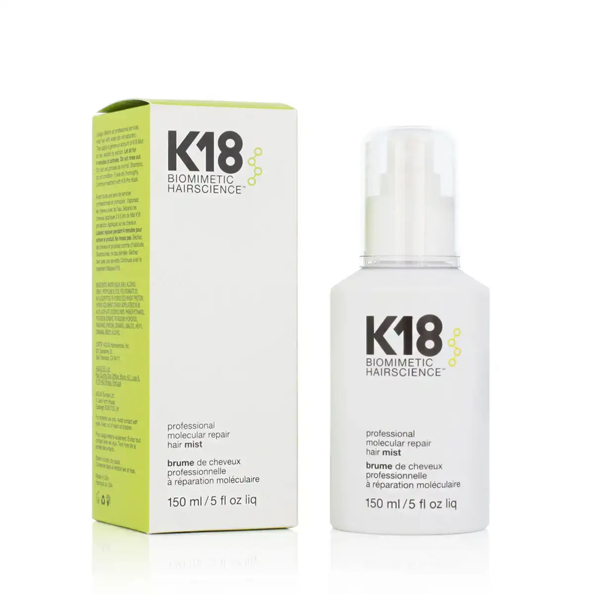 Spray reparateur k18 150 ml_4622. DIAYTAR COTE D'IVOIRE - Là où la Diversité Rencontre la Qualité. Parcourez notre gamme complète et trouvez des produits qui incarnent la richesse et l'unicité du Côte d'Ivoire.