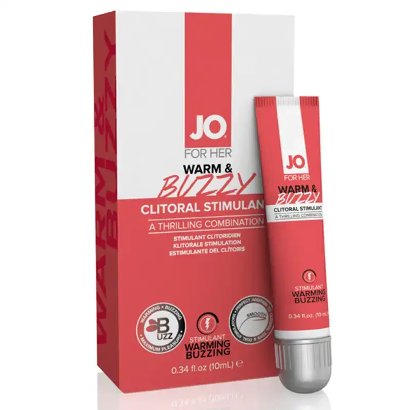 Stimulant clitoridien chauffant chaud & Buzzy Original 10 ml System Jo 2169