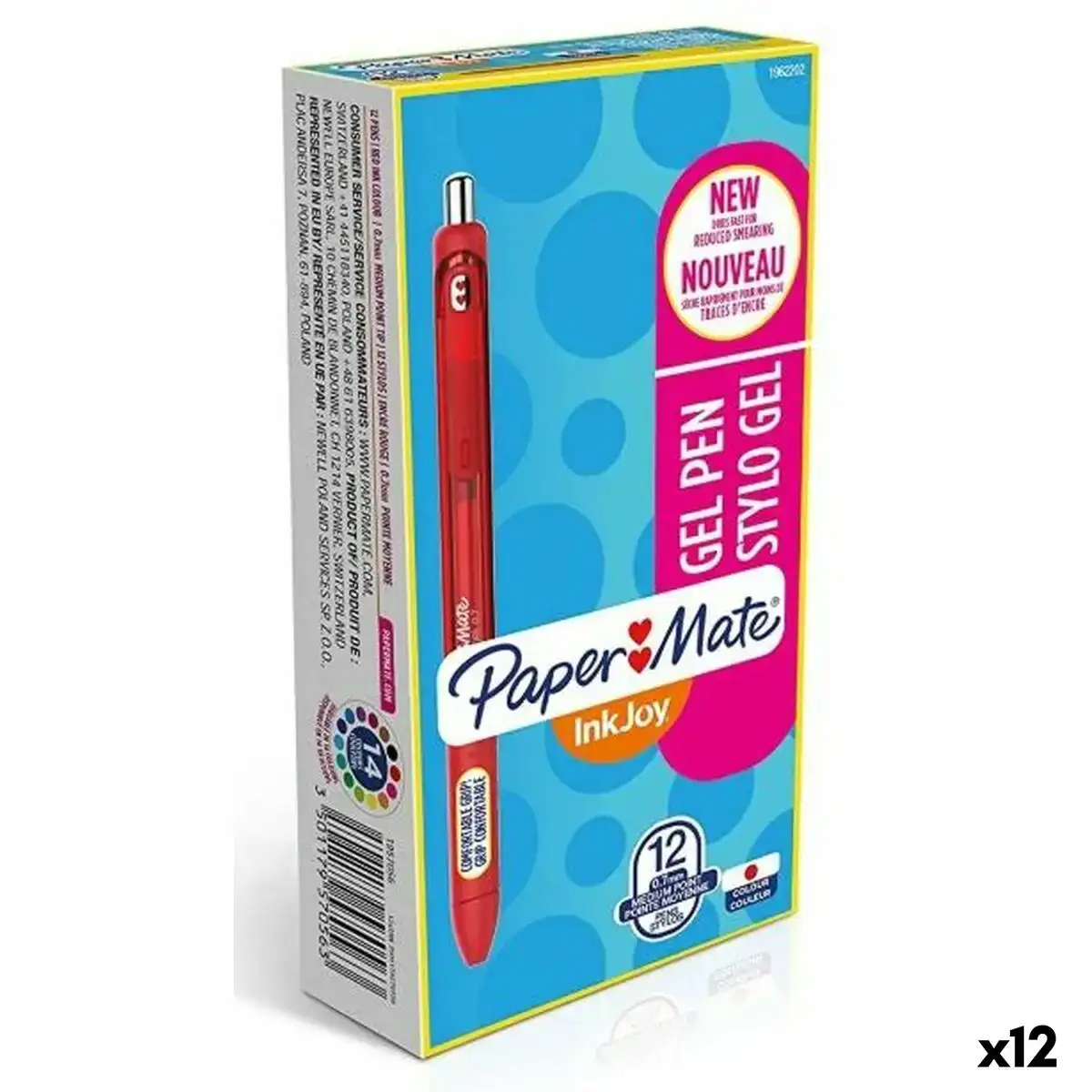Stylo gel paper mate inkjoy 12 pieces rouge 12 unites _1368. DIAYTAR COTE D'IVOIRE - L'Art de Choisir, l'Art de S'émerveiller. Explorez notre gamme de produits et laissez-vous émerveiller par des créations authentiques et des designs modernes.