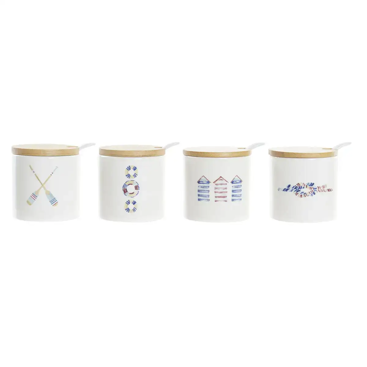 Sucrier dkd home decor marin blanc multicouleur bambou dolomite 4 pieces 7 5 x 7 5 x 7 5 cm_5838. Bienvenue sur DIAYTAR COTE D'IVOIRE - Où le Shopping est une Affaire Personnelle. Découvrez notre sélection et choisissez des produits qui reflètent votre unicité et votre individualité.