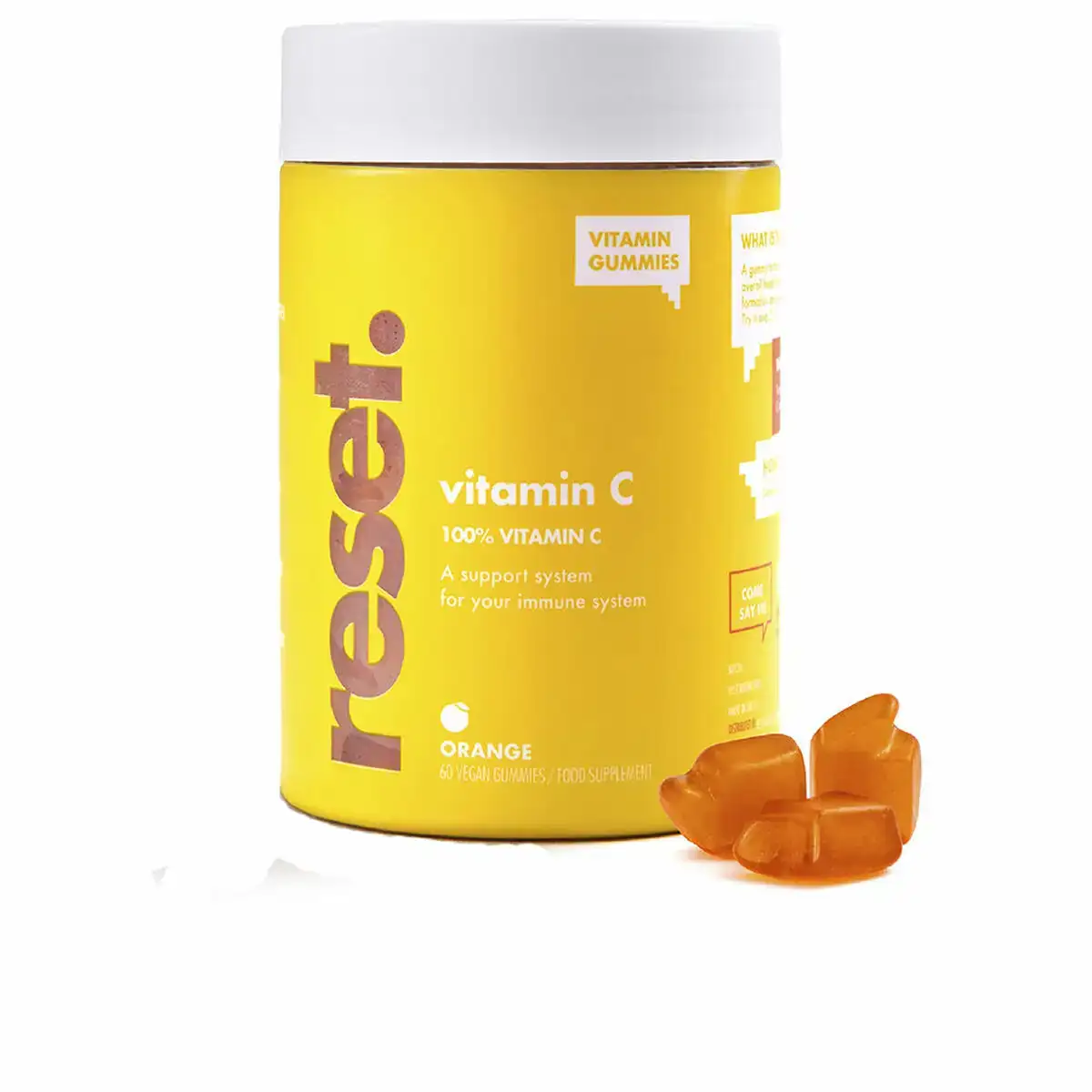 Supplement alimentaire reset vitamin c bonbons gelifies 60 unites_5104. DIAYTAR COTE D'IVOIRE - Là où Chaque Achat a du Sens. Explorez notre gamme et choisissez des produits qui racontent une histoire, du traditionnel au contemporain.
