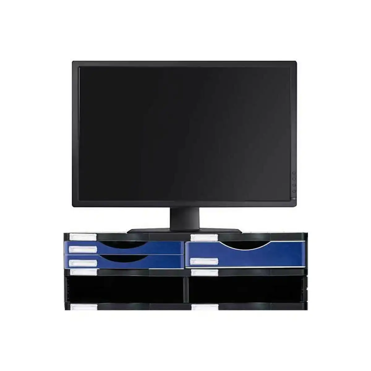 Support de table d ecran archivo 2000 polystyrene 36 x 60 x 16 5 cm noir bleu_2669. Plongez dans l'Expérience DIAYTAR COTE D'IVOIRE - Où Chaque Produit a une Histoire. Explorez notre boutique en ligne pour trouver des articles qui incarnent la passion et la créativité du Côte d'Ivoire.