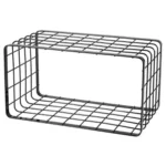Support noir grille 34 x 19 x 18 cm _3065. Bienvenue sur DIAYTAR COTE D'IVOIRE - Où le Shopping est une Affaire Personnelle. Découvrez notre sélection et choisissez des produits qui reflètent votre unicité et votre individualité.