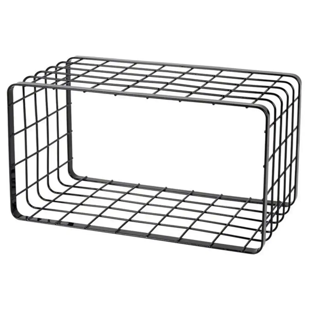 Support noir grille 34 x 19 x 18 cm _3065. Bienvenue sur DIAYTAR COTE D'IVOIRE - Où le Shopping est une Affaire Personnelle. Découvrez notre sélection et choisissez des produits qui reflètent votre unicité et votre individualité.