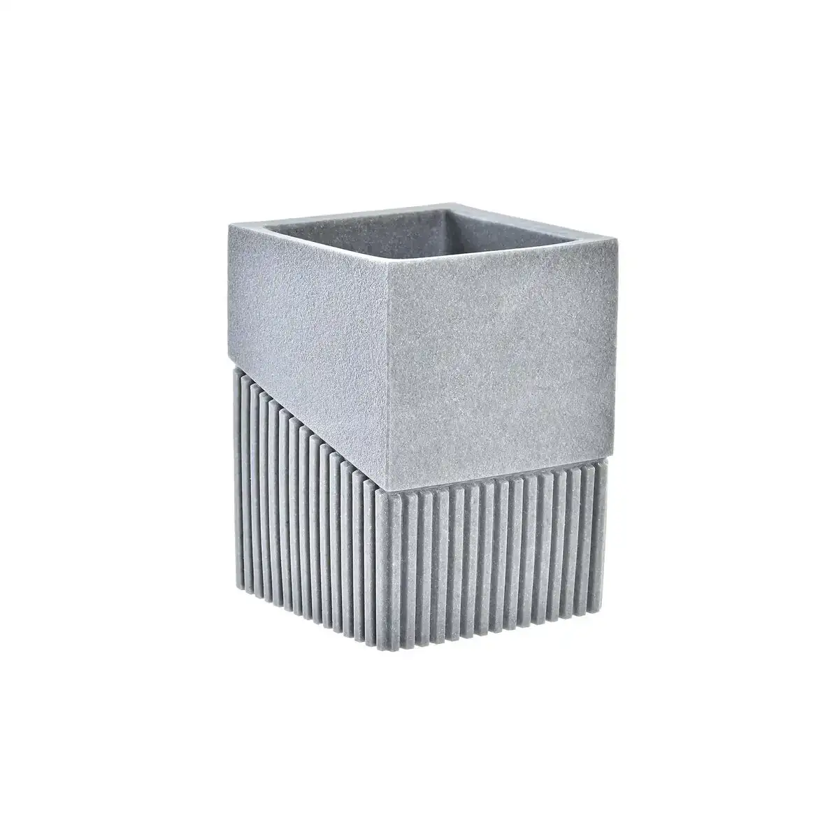 Support pour brosses a dents dkd home decor gris resine 7 6 x 7 6 x 10 cm_6637. DIAYTAR COTE D'IVOIRE - L'Univers de l'Élégance Accessible. Plongez dans notre catalogue et choisissez des produits qui allient sophistication et accessibilité pour un shopping exquis.