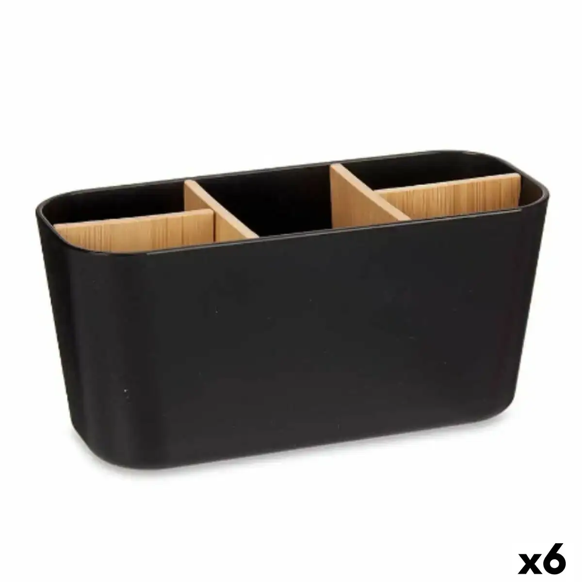 Support pour brosses a dents noir bambou polypropylene 21 x 10 x 9 cm 6 unites _3180. Bienvenue sur DIAYTAR COTE D'IVOIRE - Là où Chaque Objet a une Âme. Plongez dans notre catalogue et trouvez des articles qui portent l'essence de l'artisanat et de la passion.