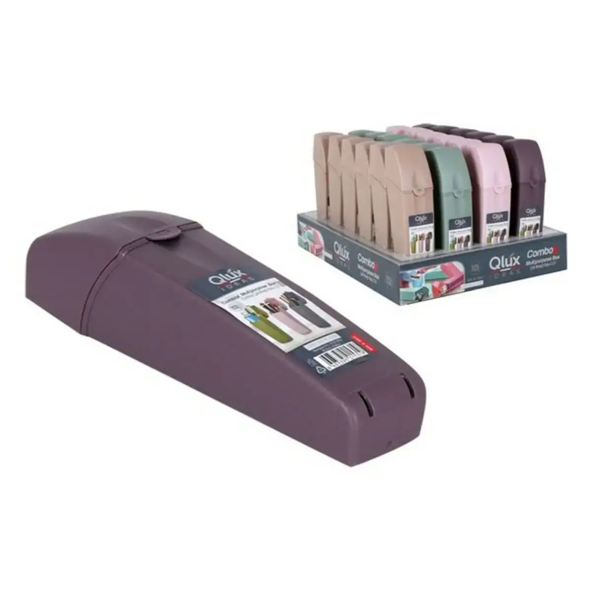 Support pour brosses a dents qlux plastique 21 x 5 x 5 cm _5421. DIAYTAR COTE D'IVOIRE - Où Choisir est un Acte d'Amour pour le Côte d'Ivoire. Explorez notre boutique en ligne et choisissez des articles qui célèbrent la culture et l'artisanat du pays.