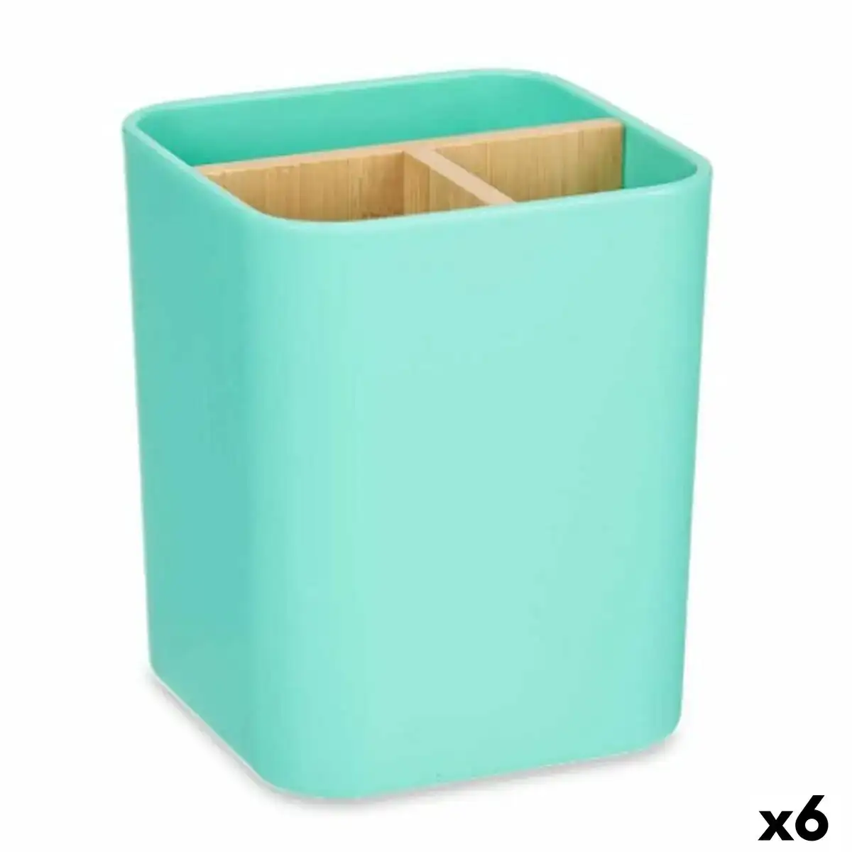 Support pour brosses a dents vert bambou polypropylene 9 x 11 x 9 cm 6 unites _6151. DIAYTAR COTE D'IVOIRE - Là où Chaque Produit a son Histoire. Découvrez notre gamme de produits, chacun portant en lui le récit de l'artisanat et de la passion, pour vous offrir une expérience de shopping authentique.
