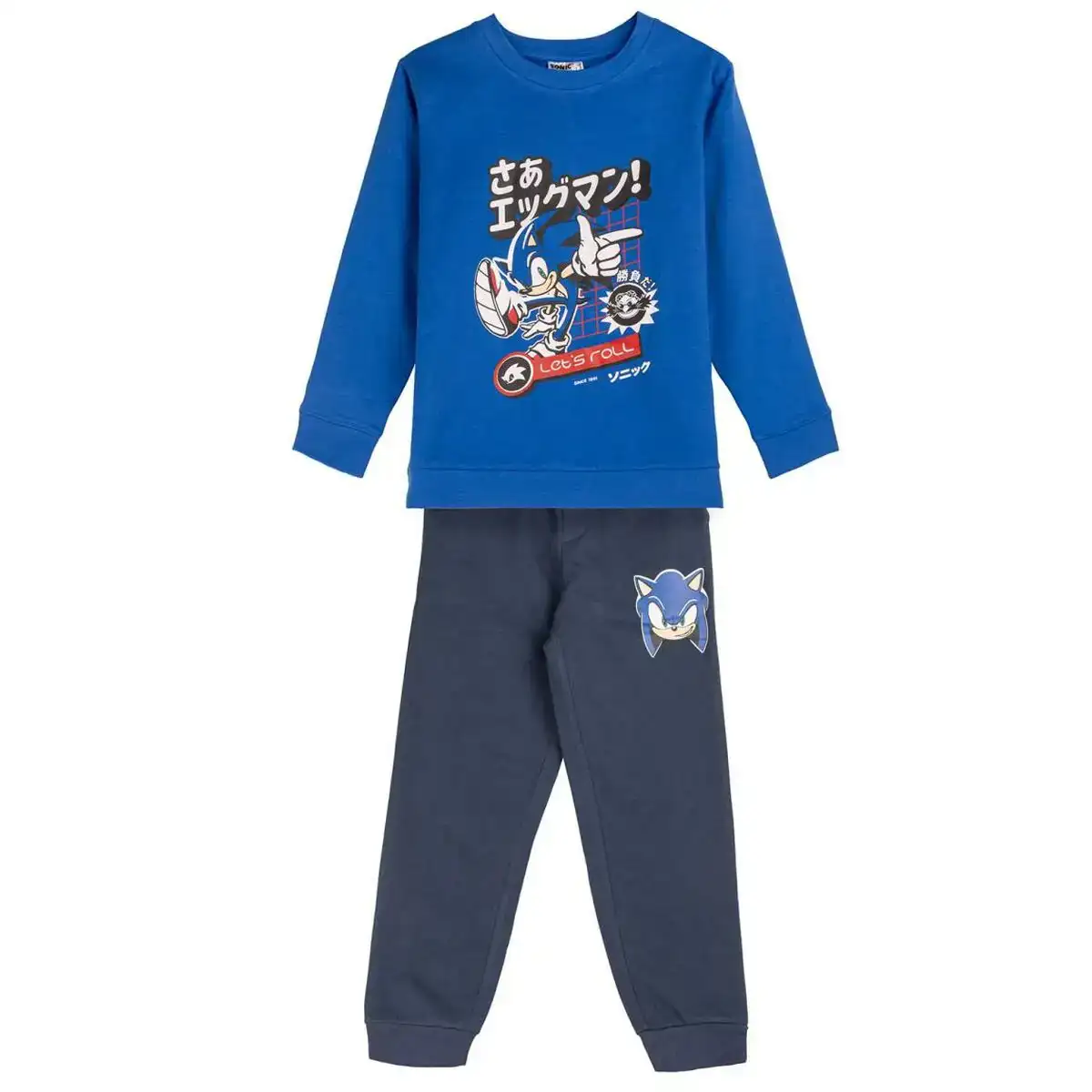 Survetement enfant sonic bleu_3965. DIAYTAR COTE D'IVOIRE - Votre Passage vers l'Exceptionnel. Explorez notre boutique en ligne, où chaque produit est choisi avec soin pour offrir une expérience de shopping inoubliable.