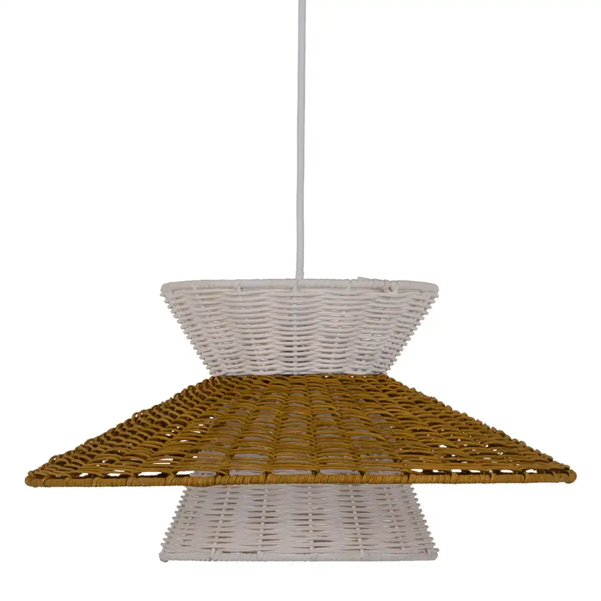 Suspension 40 5 x 40 5 x 20 cm metal blanc vert 40 5 cm_9832. DIAYTAR COTE D'IVOIRE - Où Choisir est un Plaisir Responsable. Parcourez notre catalogue et choisissez des produits qui incarnent notre engagement envers des pratiques durables et éthiques.