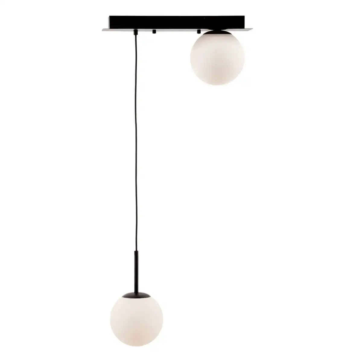 Suspension 40 x 15 x 20 cm verre noir metal_6105. DIAYTAR COTE D'IVOIRE - Là où Chaque Produit est une Trouvaille Unique. Découvrez notre boutique en ligne et trouvez des articles qui vous distinguent par leur originalité.