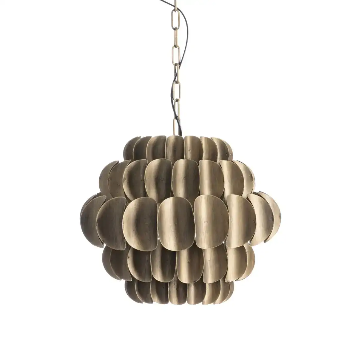 Suspension 46 x 46 x 40 cm dore metal_6052. DIAYTAR COTE D'IVOIRE - Votre Destination pour un Shopping Unique. Parcourez notre catalogue et trouvez des articles qui expriment votre singularité et votre style.